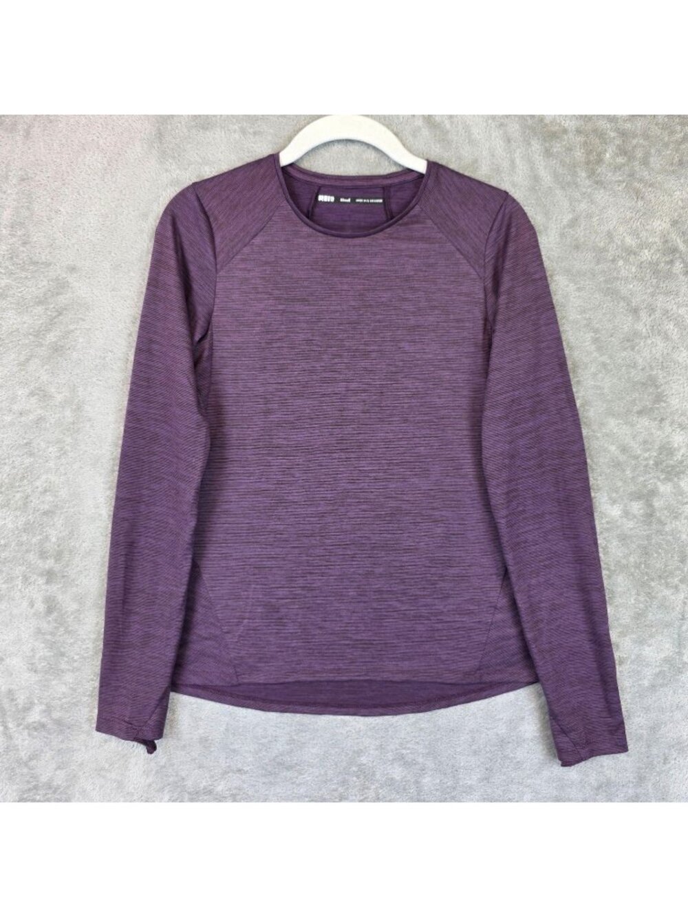 REI Co-op Shirt Womens XS Purple Long Sleeve Crew Neck Running Top Athletic